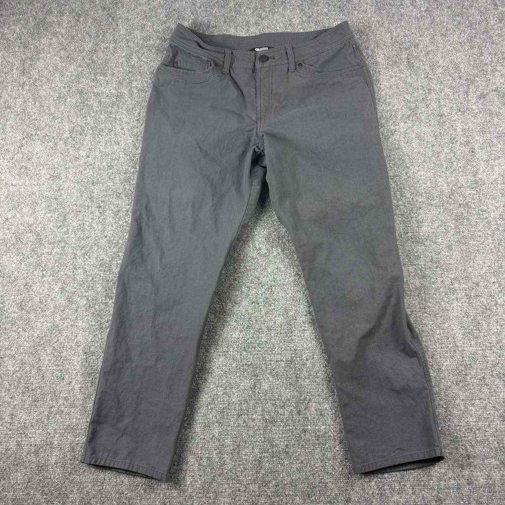 Outdoor Research Shastin Pants Mens‎ 32x29 Gray Stretch Chino Casual Travel Hike